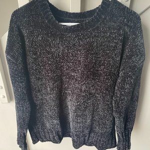 Seven7 Black Oversized Soft Sweater- M